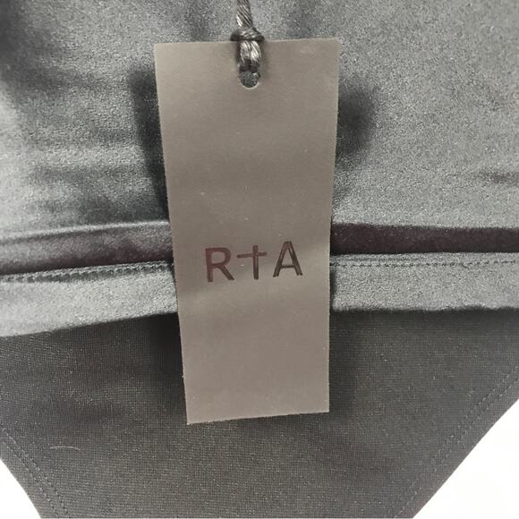 RtA Livia 100% Silk And Stretch-tulle Bodysuit - Black - Picture 15 of 15